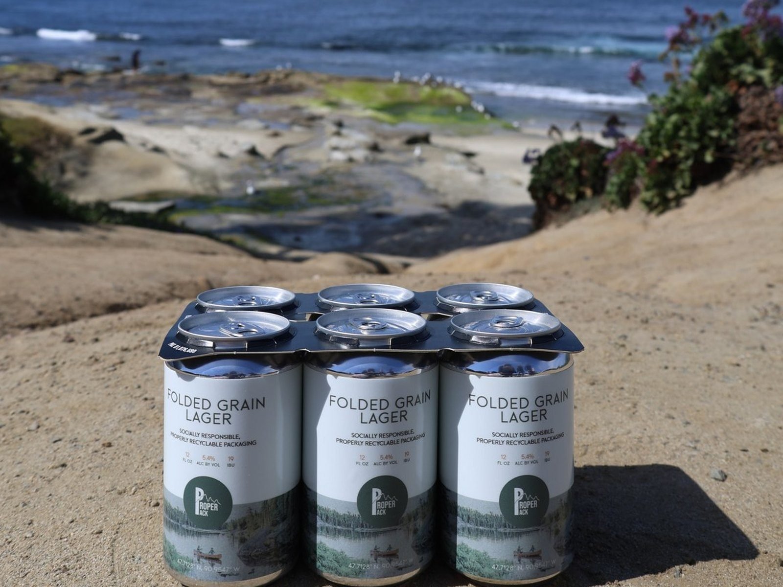 Proper Pack 6-pack carrier on the beach