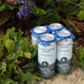 Blue 4pk in scenic flower background